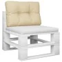 Cojín para sofá de palets de tela beige 60x40x12 cm de , Cojines para sillas y sofás - Ref: Foro24-360560, Precio: 24,79 €, D...