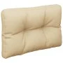Cojín para sofá de palets de tela beige 60x40x12 cm de , Cojines para sillas y sofás - Ref: Foro24-360560, Precio: 24,79 €, D...