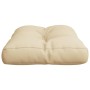 Cojín para sofá de palets de tela beige 60x40x12 cm de , Cojines para sillas y sofás - Ref: Foro24-360560, Precio: 25,26 €, D...