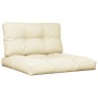 Cojines para sofá de palets 2 unidades tela crema de , Cojines para sillas y sofás - Ref: Foro24-360691, Precio: 83,03 €, Des...