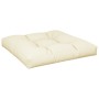 Cojines para sofá de palets 2 unidades tela crema de , Cojines para sillas y sofás - Ref: Foro24-360691, Precio: 83,03 €, Des...