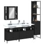 Juego de muebles de baño 4 piezas madera de ingeniería negro de , Muebles de baño - Ref: Foro24-3214745, Precio: 268,56 €, De...