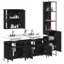 Juego de muebles de baño 4 piezas madera de ingeniería negro de , Muebles de baño - Ref: Foro24-3214745, Precio: 268,56 €, De...