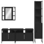Juego de muebles de baño 4 piezas madera de ingeniería negro de , Muebles de baño - Ref: Foro24-3214745, Precio: 268,56 €, De...