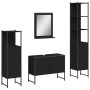 Juego de muebles de baño 4 piezas madera de ingeniería negro de , Muebles de baño - Ref: Foro24-3214359, Precio: 233,17 €, De...