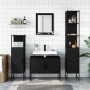 Juego de muebles de baño 4 piezas madera de ingeniería negro de , Muebles de baño - Ref: Foro24-3214359, Precio: 233,17 €, De...