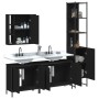 Juego de muebles de baño 4 piezas madera de ingeniería negro de , Muebles de baño - Ref: Foro24-3214750, Precio: 258,94 €, De...