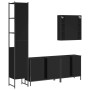 Juego de muebles de baño 4 piezas madera de ingeniería negro de , Muebles de baño - Ref: Foro24-3214750, Precio: 258,94 €, De...