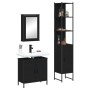 Juego de muebles de baño 3 pzas madera contrachapada negro de , Muebles de baño - Ref: Foro24-3214800, Precio: 186,61 €, Desc...