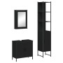 Juego de muebles de baño 3 pzas madera contrachapada negro de , Muebles de baño - Ref: Foro24-3214800, Precio: 186,61 €, Desc...