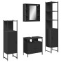 Juego de muebles de baño 4 piezas madera de ingeniería negro de , Muebles de baño - Ref: Foro24-3214765, Precio: 253,64 €, De...