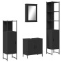 Juego de muebles de baño 4 pzas madera contrachapada negro de , Muebles de baño - Ref: Foro24-3214830, Precio: 238,52 €, Desc...