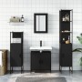 Juego de muebles de baño 4 pzas madera contrachapada negro de , Muebles de baño - Ref: Foro24-3214830, Precio: 238,52 €, Desc...