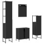 Juego de muebles de baño 4 pzas madera contrachapada negro de , Muebles de baño - Ref: Foro24-3214830, Precio: 238,52 €, Desc...