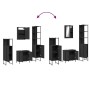 Juego de muebles de baño 4 pzas madera contrachapada negro de , Muebles de baño - Ref: Foro24-3214830, Precio: 238,52 €, Desc...