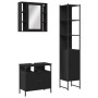 Set de muebles de baño 3 piezas madera contrachapada negro de , Muebles de baño - Ref: Foro24-3214735, Precio: 203,82 €, Desc...