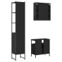Set de muebles de baño 3 piezas madera contrachapada negro de , Muebles de baño - Ref: Foro24-3214735, Precio: 203,82 €, Desc...