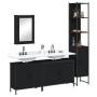 Juego de muebles de baño 4 pzas madera contrachapada negro de , Muebles de baño - Ref: Foro24-3214810, Precio: 238,08 €, Desc...