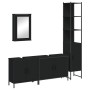 Juego de muebles de baño 4 pzas madera contrachapada negro de , Muebles de baño - Ref: Foro24-3214810, Precio: 238,08 €, Desc...