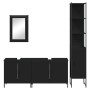 Juego de muebles de baño 4 pzas madera contrachapada negro de , Muebles de baño - Ref: Foro24-3214810, Precio: 238,08 €, Desc...