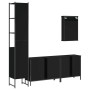 Juego de muebles de baño 4 pzas madera contrachapada negro de , Muebles de baño - Ref: Foro24-3214810, Precio: 238,08 €, Desc...