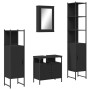Juego de muebles de baño 4 pzas madera contrachapada negro de , Muebles de baño - Ref: Foro24-3214825, Precio: 233,48 €, Desc...