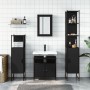 Juego de muebles de baño 4 pzas madera contrachapada negro de , Muebles de baño - Ref: Foro24-3214825, Precio: 233,48 €, Desc...