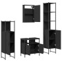 Juego de muebles de baño 4 pzas madera contrachapada negro de , Muebles de baño - Ref: Foro24-3214825, Precio: 233,48 €, Desc...