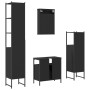 Juego de muebles de baño 4 pzas madera contrachapada negro de , Muebles de baño - Ref: Foro24-3214825, Precio: 233,48 €, Desc...