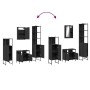 Juego de muebles de baño 4 pzas madera contrachapada negro de , Muebles de baño - Ref: Foro24-3214825, Precio: 233,48 €, Desc...