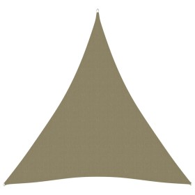 Toldo de vela triangular tela Oxford beige 3x4x4 m de vidaXL, Sombrillas - Ref: Foro24-135174, Precio: 28,22 €, Descuento: %