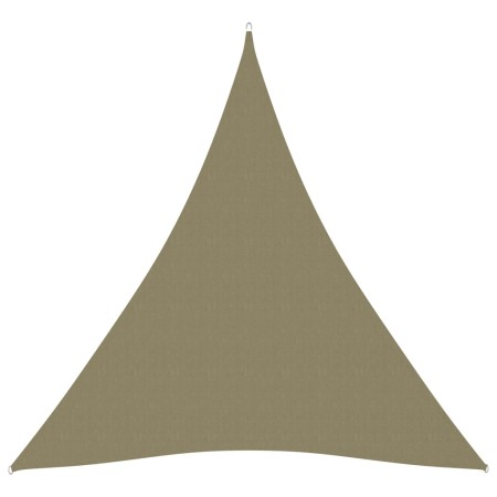 Toldo de vela triangular tela Oxford beige 3x4x4 m de vidaXL, Sombrillas - Ref: Foro24-135174, Precio: 28,22 €, Descuento: %