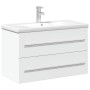 Mueble de baño con lavabo integrado blanco de , Tocadores de baño - Ref: Foro24-3278776, Precio: 256,28 €, Descuento: %