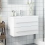 Mueble de baño con lavabo integrado blanco de , Tocadores de baño - Ref: Foro24-3278776, Precio: 256,28 €, Descuento: %