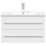 Mueble de baño con lavabo integrado blanco de , Tocadores de baño - Ref: Foro24-3278776, Precio: 256,28 €, Descuento: %