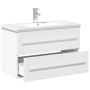 Mueble de baño con lavabo integrado blanco de , Tocadores de baño - Ref: Foro24-3278776, Precio: 256,28 €, Descuento: %