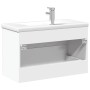 Mueble de baño con lavabo integrado blanco de , Tocadores de baño - Ref: Foro24-3278776, Precio: 256,28 €, Descuento: %
