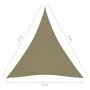 Toldo de vela triangular tela Oxford beige 3x4x4 m de vidaXL, Sombrillas - Ref: Foro24-135174, Precio: 30,41 €, Descuento: %