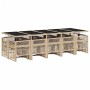 Set comedor de jardín con cojines 15 pzas ratán sintético beige de , Conjuntos de jardín - Ref: Foro24-3210816, Precio: 907,7...