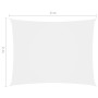 Toldo de vela rectangular tela Oxford blanco 2x4 m de vidaXL, Sombrillas - Ref: Foro24-135257, Precio: 27,72 €, Descuento: %