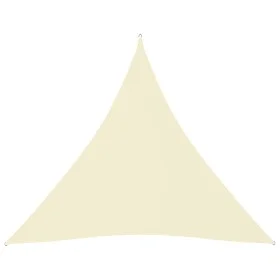 Toldo de vela triangular tela Oxford color crema 4,5x4,5x4,5 m de vidaXL, Sombrillas - Ref: Foro24-135233, Precio: 37,84 €, D...