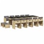 Set comedor de jardín con cojines 15 pzas ratán sintético beige de , Conjuntos de jardín - Ref: Foro24-3211176, Precio: 801,0...