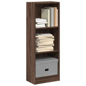 Estantería de madera de ingeniería marrón roble 40x24x109 cm de , Librerías y estanterías - Ref: Foro24-857780, Precio: 36,54...