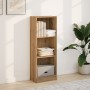 Estantería de madera de ingeniería roble artesano 40x24x109 cm de , Librerías y estanterías - Ref: Foro24-857782, Precio: 34,...