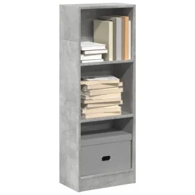Estantería de madera de ingeniería gris hormigón 40x24x109 cm de , Librerías y estanterías - Ref: Foro24-857777, Precio: 35,6...