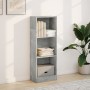 Estantería de madera de ingeniería gris hormigón 40x24x109 cm de , Librerías y estanterías - Ref: Foro24-857777, Precio: 34,1...