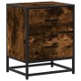 Mesita de noche madera de ingeniería roble ahumado 40x31x50 cm de , Mesitas de noche - Ref: Foro24-848678, Precio: 45,92 €, D...