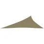 Toldo de vela triangular tela Oxford beige 3x4x5 m de vidaXL, Sombrillas - Ref: Foro24-135173, Precio: 31,62 €, Descuento: %