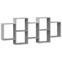 Estante de pared madera ingeniería gris Sonoma 159x18x65 cm de , Estantes y estanterías - Ref: Foro24-853214, Precio: 60,44 €...