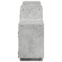 Estante de pared madera ingeniería gris hormigón 129x18x42 cm de , Estantes y estanterías - Ref: Foro24-853221, Precio: 53,18...